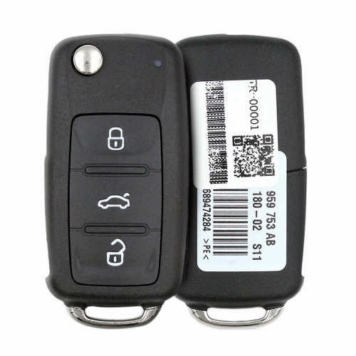 Genuine Volkswagen Flip Key Remote Caddy Remote Type Fobik - thumbnail